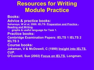 Ielts Module Paper IELTS - How to prepare for writing | PPT