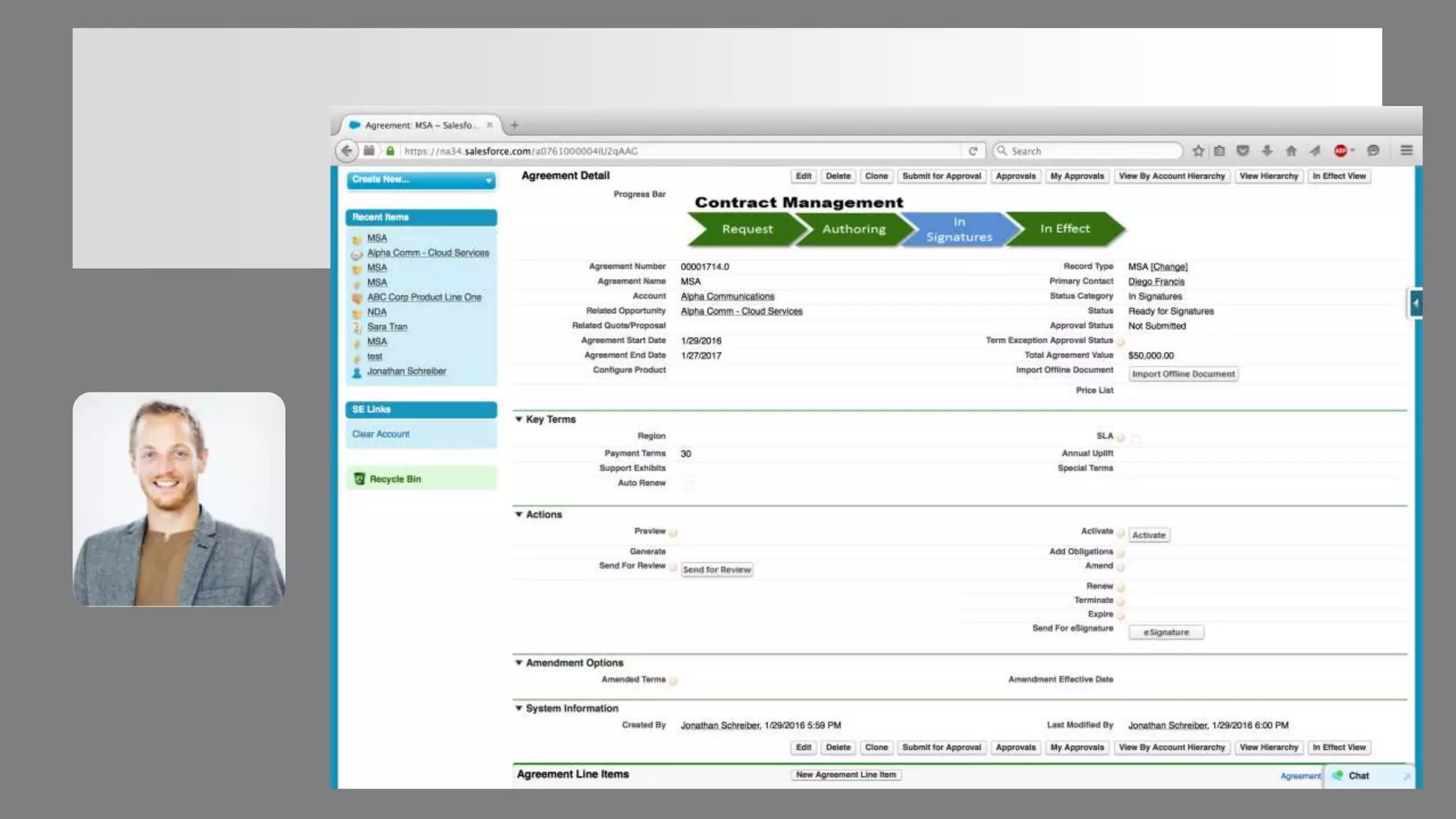 DEMO
Request Authoring Signature In Effect
Contract Management
APTTUS
 
