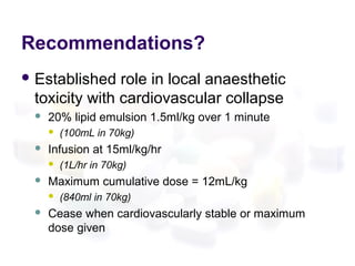 Tacon on Lipid Rescue Therapy | PPT