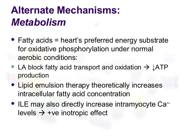 lipid emulsion therapy lipid emulsion therapy