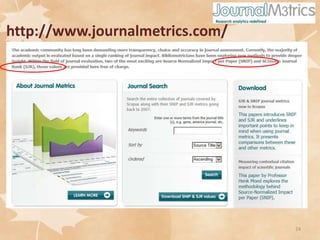 http://www.journalmetrics.com/

24

 