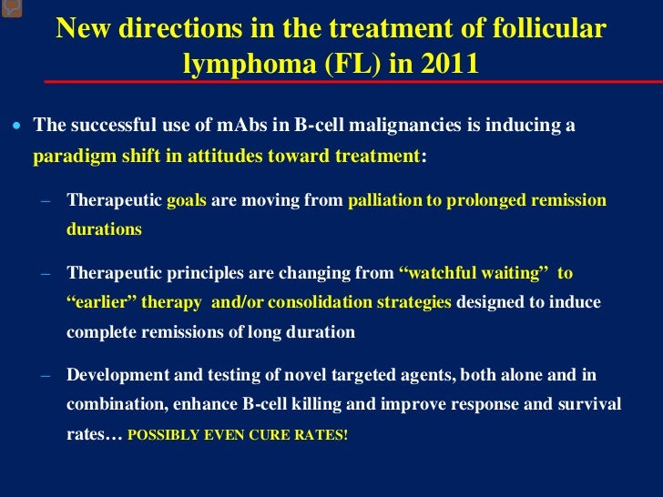 Evolving Management of Follicular Lymphoma