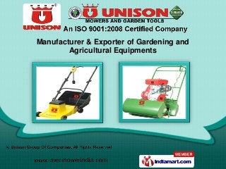Manufacturer & Exporter of Gardening and
        Agricultural Equipments
 