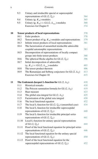 Automorphic Cuspidal Automorphic Representations And Lfunctions For The General Linear Group ...