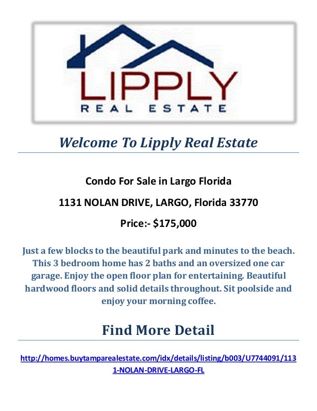 1131 Nolan Drive Largo Florida 33770 Condos For Sale Largo Florid