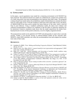 A Trust-Based Predictive Model for Mobile Ad Hoc Networks | PDF