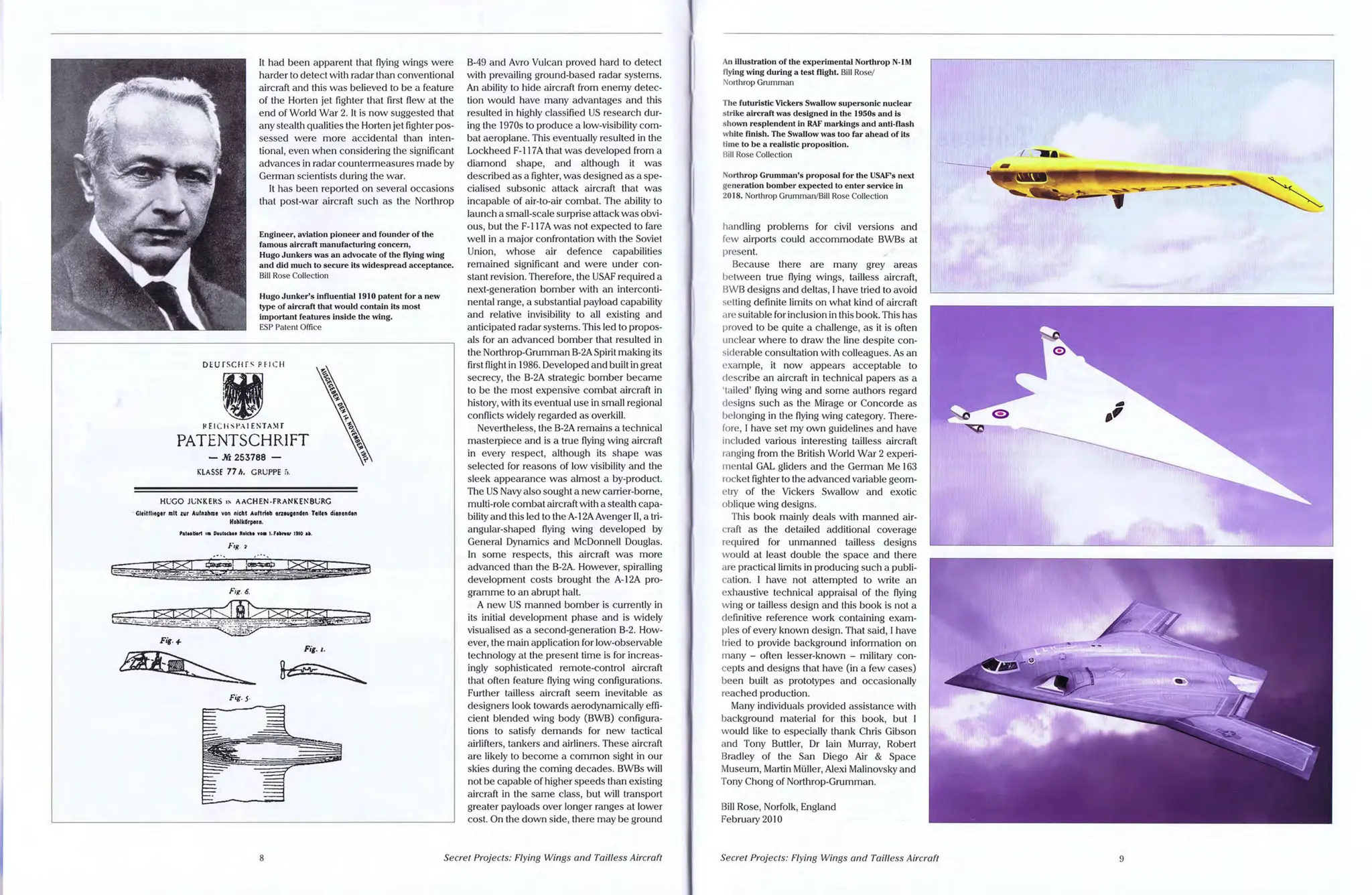 Secret Projects Flying Wings And Tailless Aircraft Bill Rose PDF