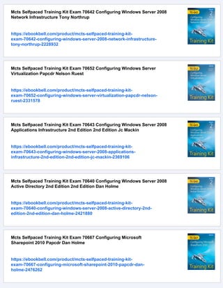 Mcts Selfpaced Training Kit Exam 70516 Accessing Data With Microsoft ...