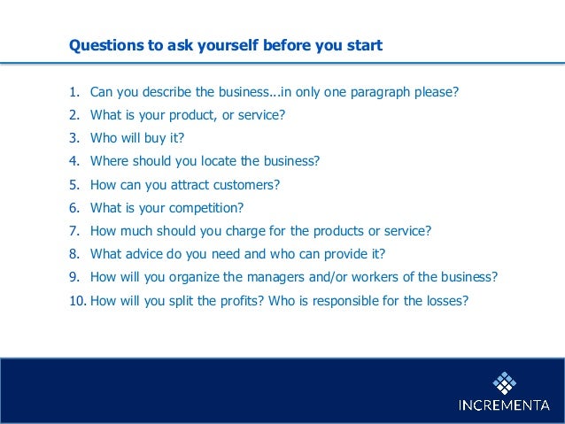 what questions to ask for business plan