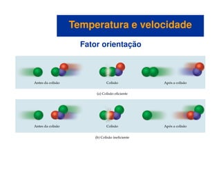 Fator orientação
Temperatura e velocidadeTemperatura e velocidade
 