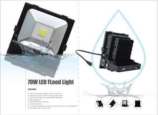 70W LED Flood Light-www.ngtlight.com