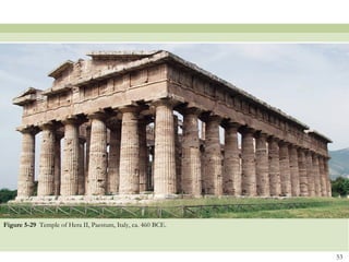53
Figure 5-29 Temple of Hera II, Paestum, Italy, ca. 460 BCE.
 
