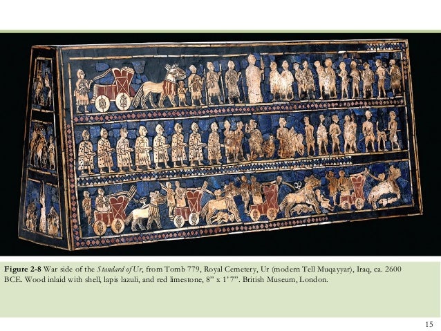 chapter 2 mesopotamia and persia the sumerian standard of ur created between 2600 and 2400 bce is an example of what art form
