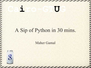 A Sip of Python | PPT