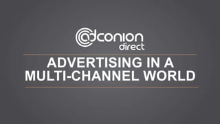 ADVERTISING IN A
MULTI-CHANNEL WORLD
 