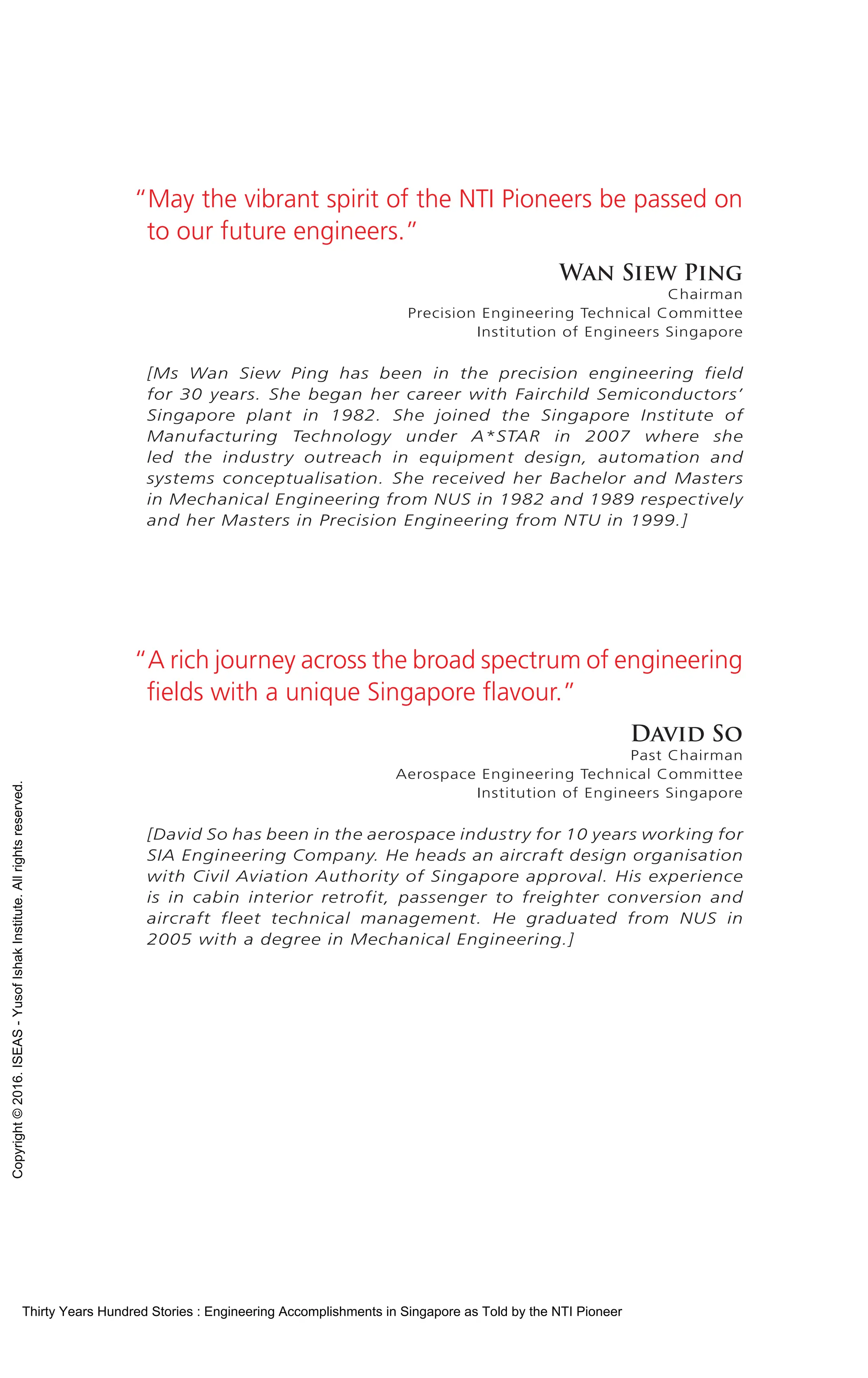 Thirty Years Hundred Stories Engineering Accomplishments in Singapore ...