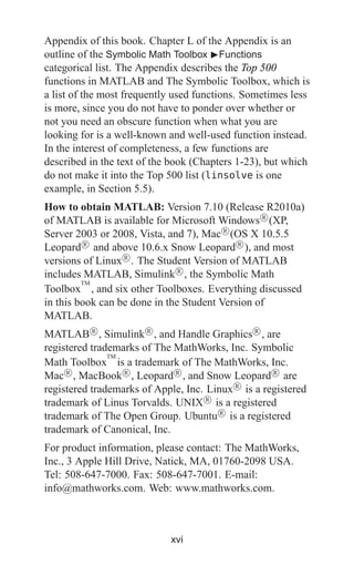 Matlab Primer Eighth Edition Timothy A Davis | PDF
