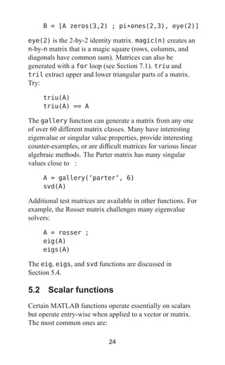 Matlab Primer Eighth Edition Timothy A Davis | PDF
