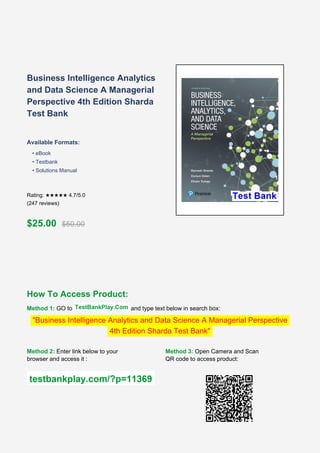 Business Intelligence Analytics and Data Science A Managerial ...