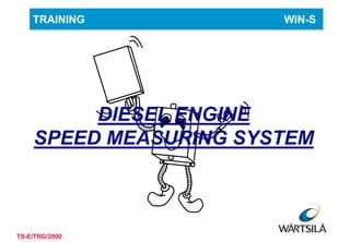 1
TRAINING WIN-S
TS-E/TRG/2000
DIESEL ENGINE
SPEED MEASURING SYSTEM
 