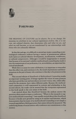 Handbook Of Multicultural Counseling Subsequent Joseph G Ponterotto ...