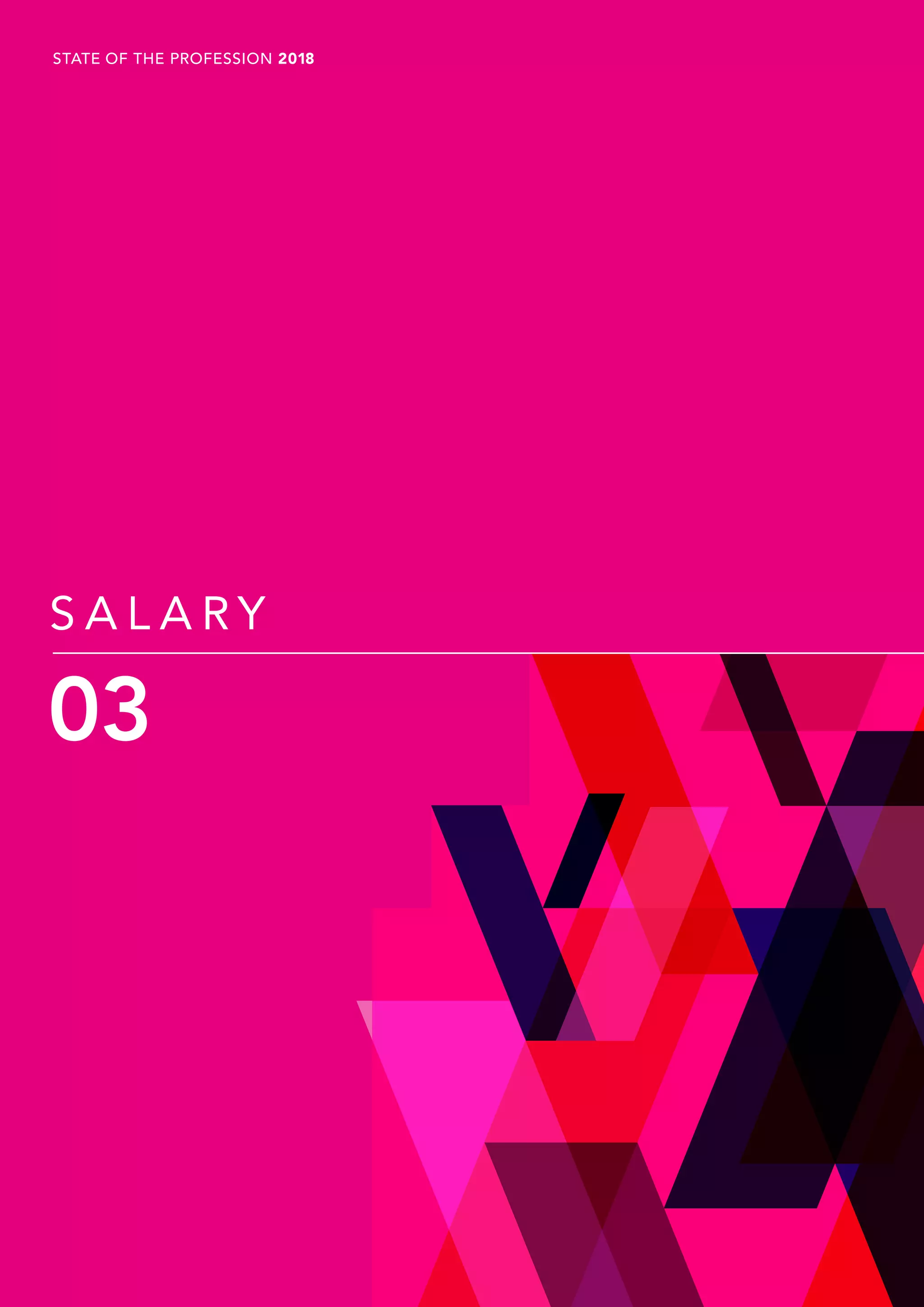 P17
S A L A R Y
03
STATE OF THE PROFESSION 2018
 