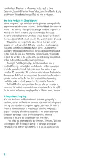 smithfield food 2001 AR