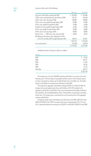 smithfield food 2001 AR
