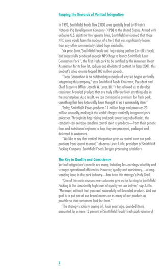 smithfield food 2001 AR