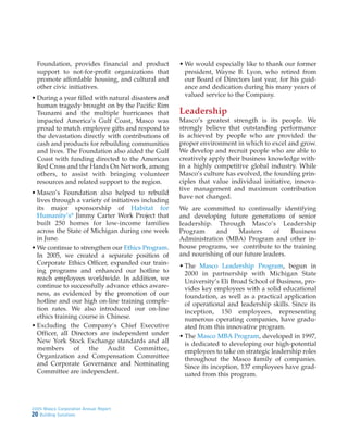 Masco Annua lReport2005