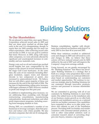 Masco Annua lReport2005