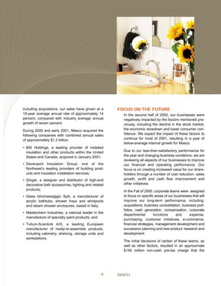 Masco Annual Report2000