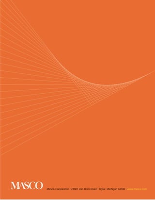 Masco Annual Report2000