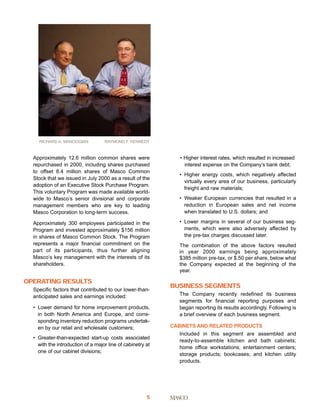 Masco Annual Report2000