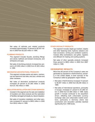 Masco Annual Report2000