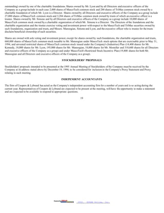 masco Proxy Statements 1994- 