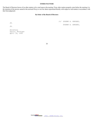 masco Proxy Statements 1994- 