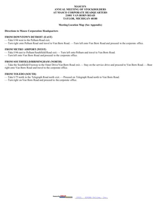 masco Proxy Statements 1994- 