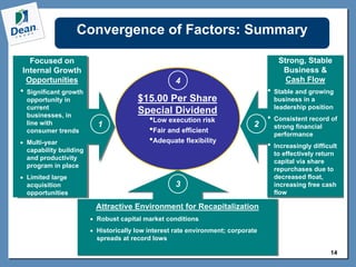 3/2/07 DF Special Dividend ConferenceCallSlides