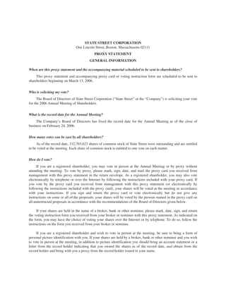 state street corp _PROXY