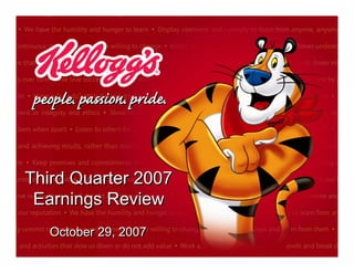 Third Quarter 2007
 Earnings Review
    October 29, 2007
1
 