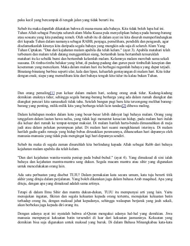Tafsir Al Azhar 113 Al Falaq