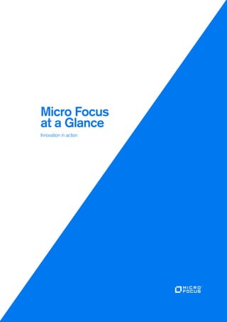 Micro Focus
at a Glance
Innovation in action
 