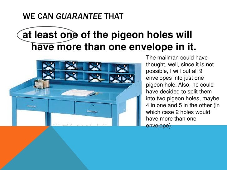pigeonhole principle