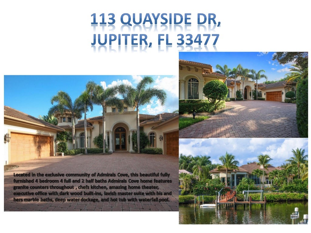 Homes for Sale in Admirals Cove Real Estate Jupiter