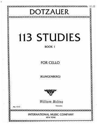 113 studies for cello solo book i