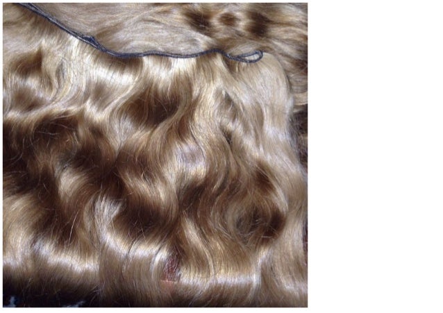 Wavy Gold Hair Track For Extensions