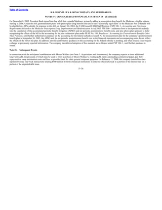 RR Donnelley  2003_10K