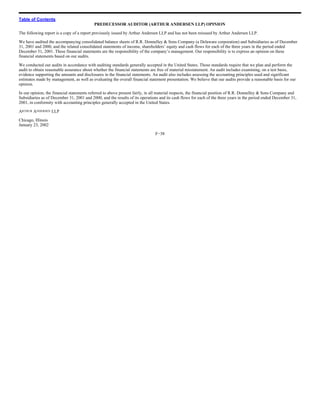 RR Donnelley  2003_10K