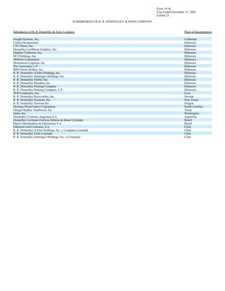 RR Donnelley  2003_10K